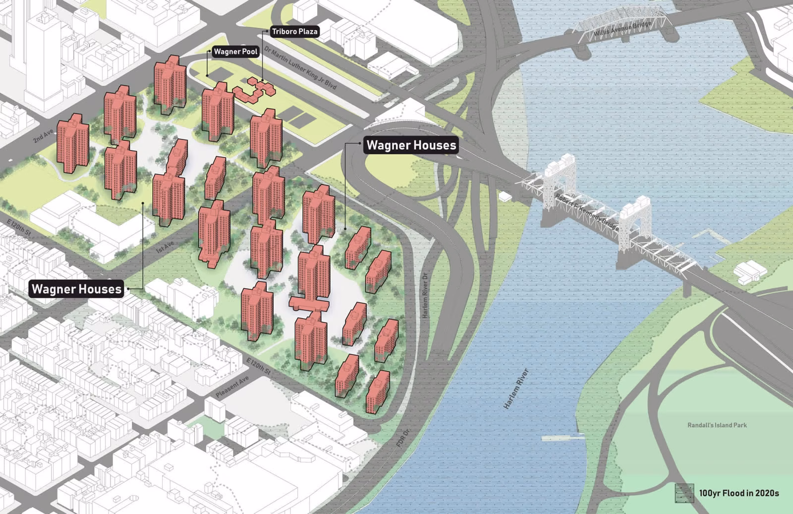 Wagner Houses flood scenario 2